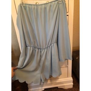 baby blue romper